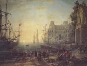 Claude Lorrain Port with the Ville Medici (mk17) oil